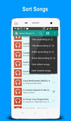 Playlist Creator android App screenshot 1